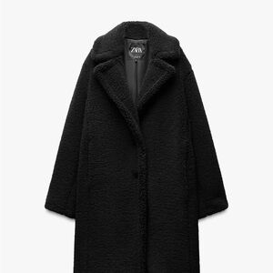 Zara Women's black XS Teddy Jacket